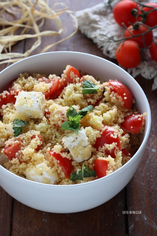 cous cous pomodorini primo sale e menta