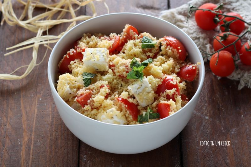 cous cous pomodorini primo sale e menta