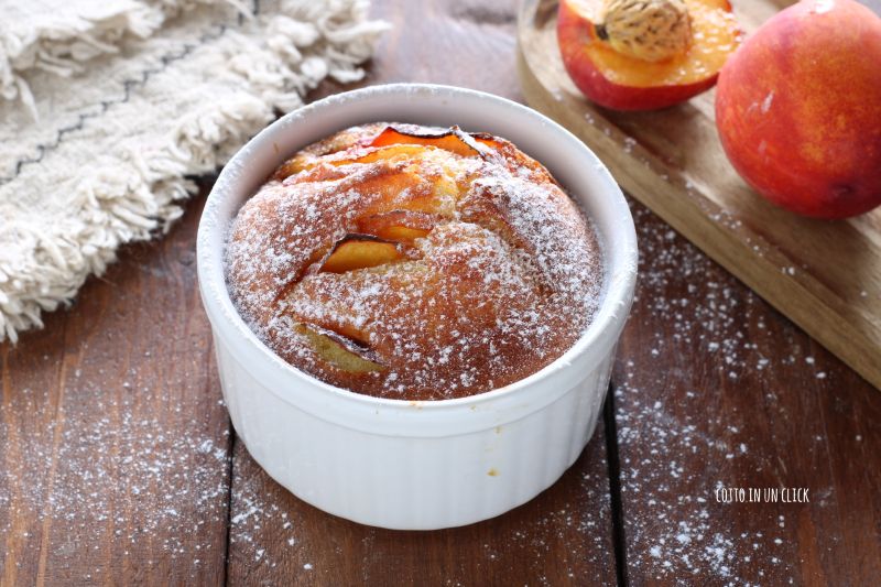 tortino alle pesche in friggitrice ad aria