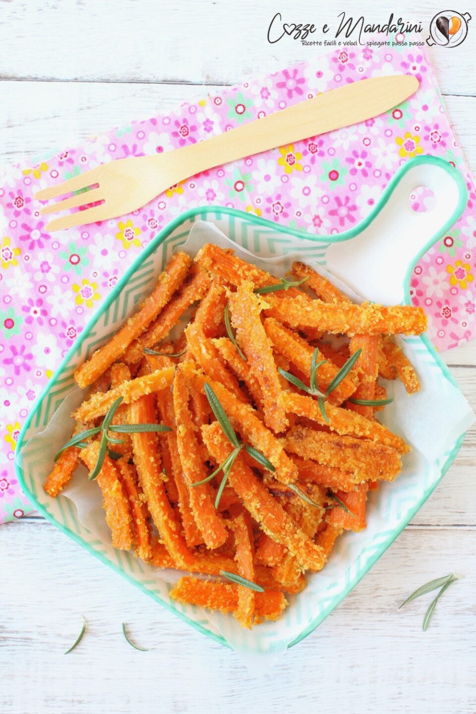 Stick di carote al forno