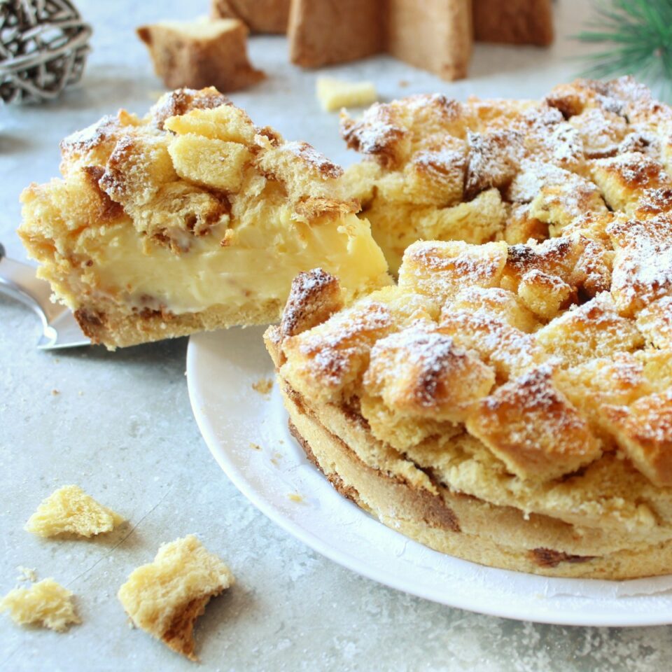 torta sbriciolata di pandoro