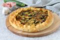 Torta salata con zucchine prosciutto cotto e stracchino
