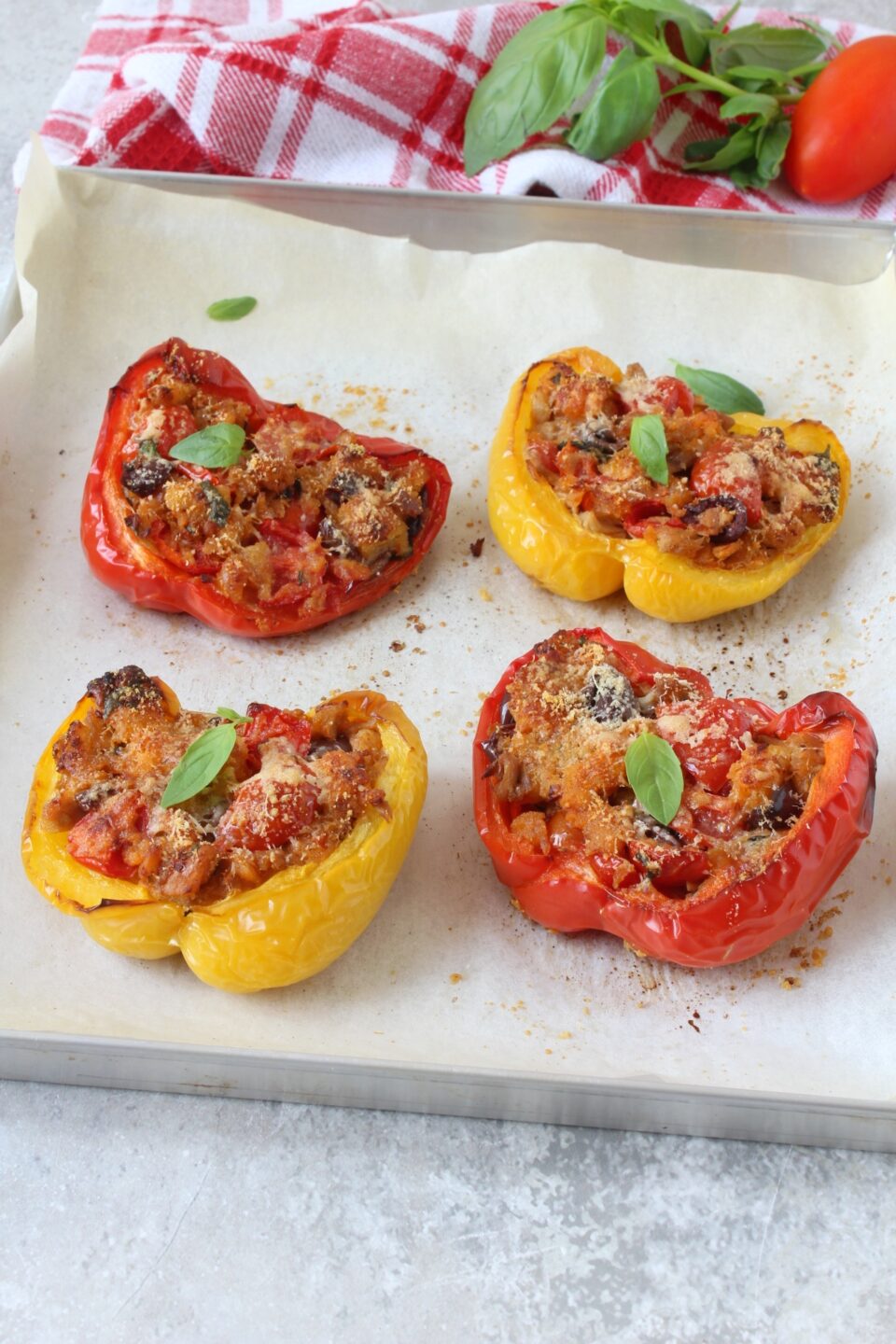 peperoni ripieni di tonno al forno