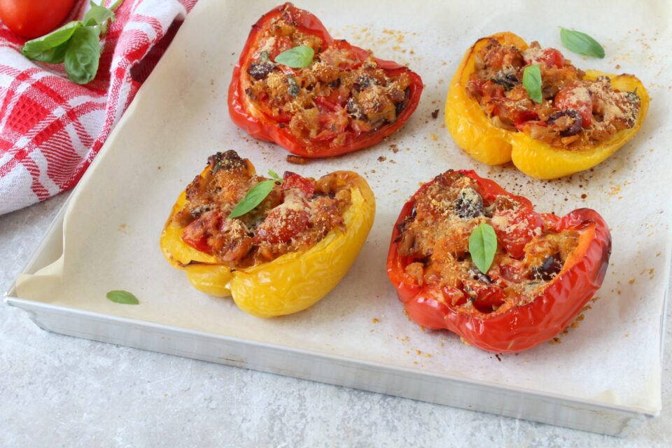 peperoni ripieni di tonno al forno