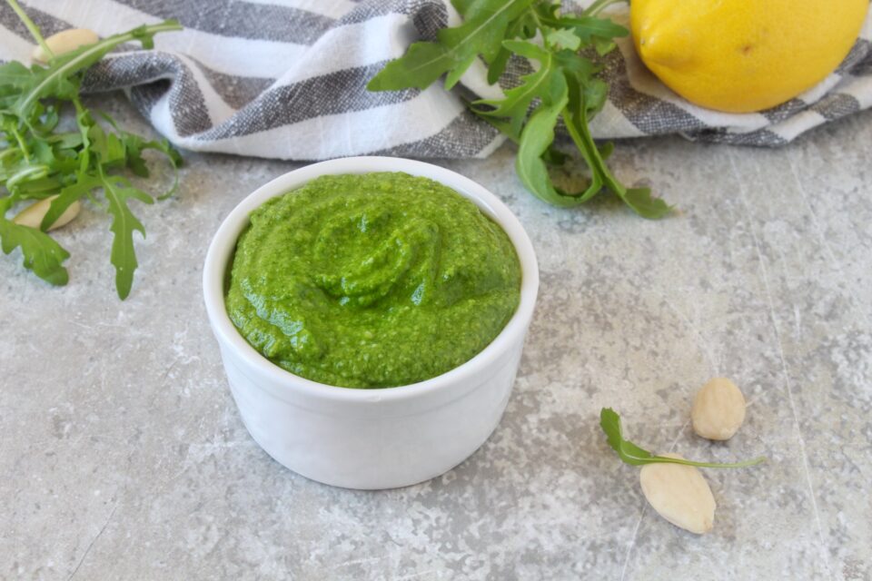 pesto di rucola e limone