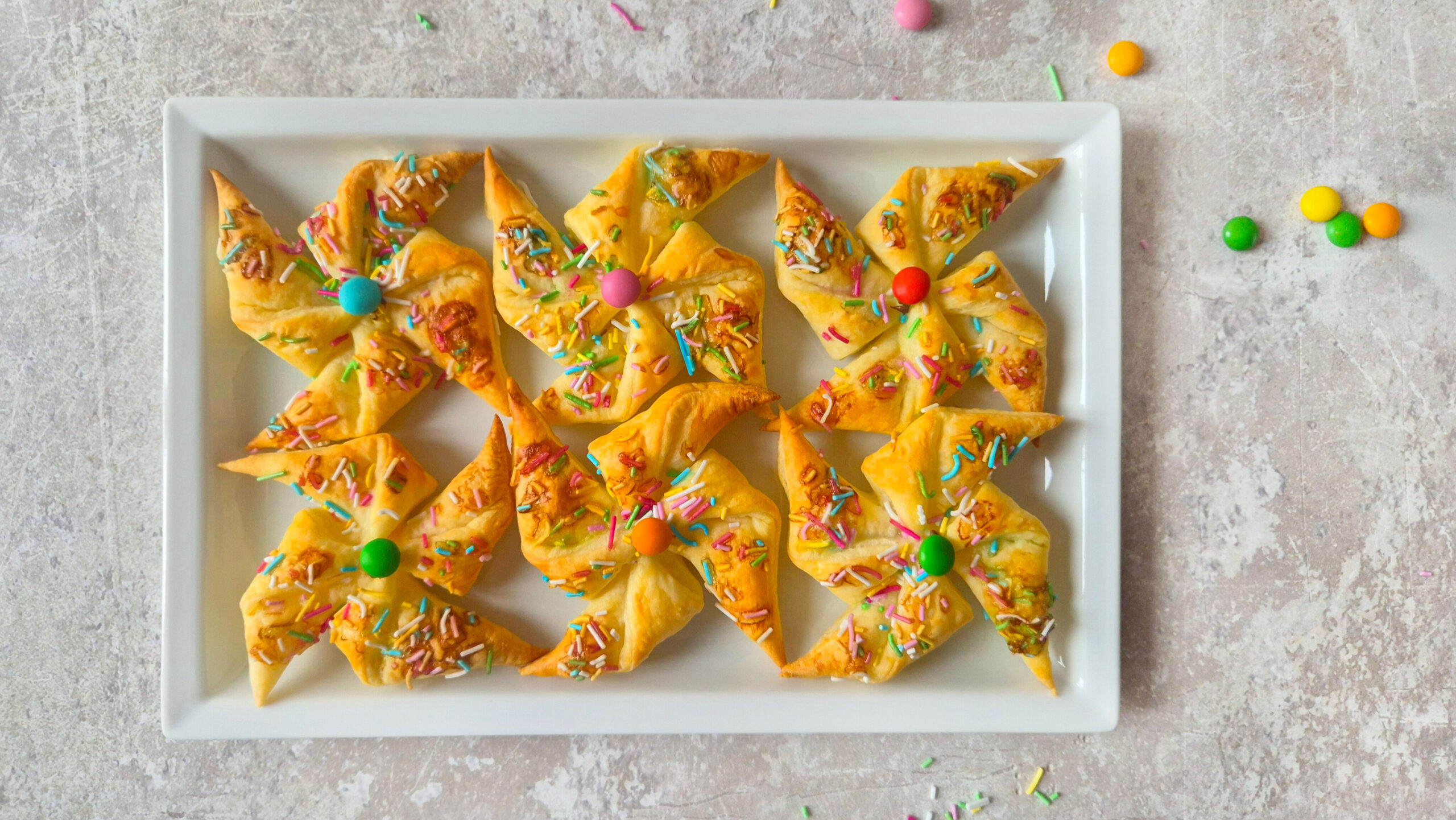 girandole di pasta sfoglia