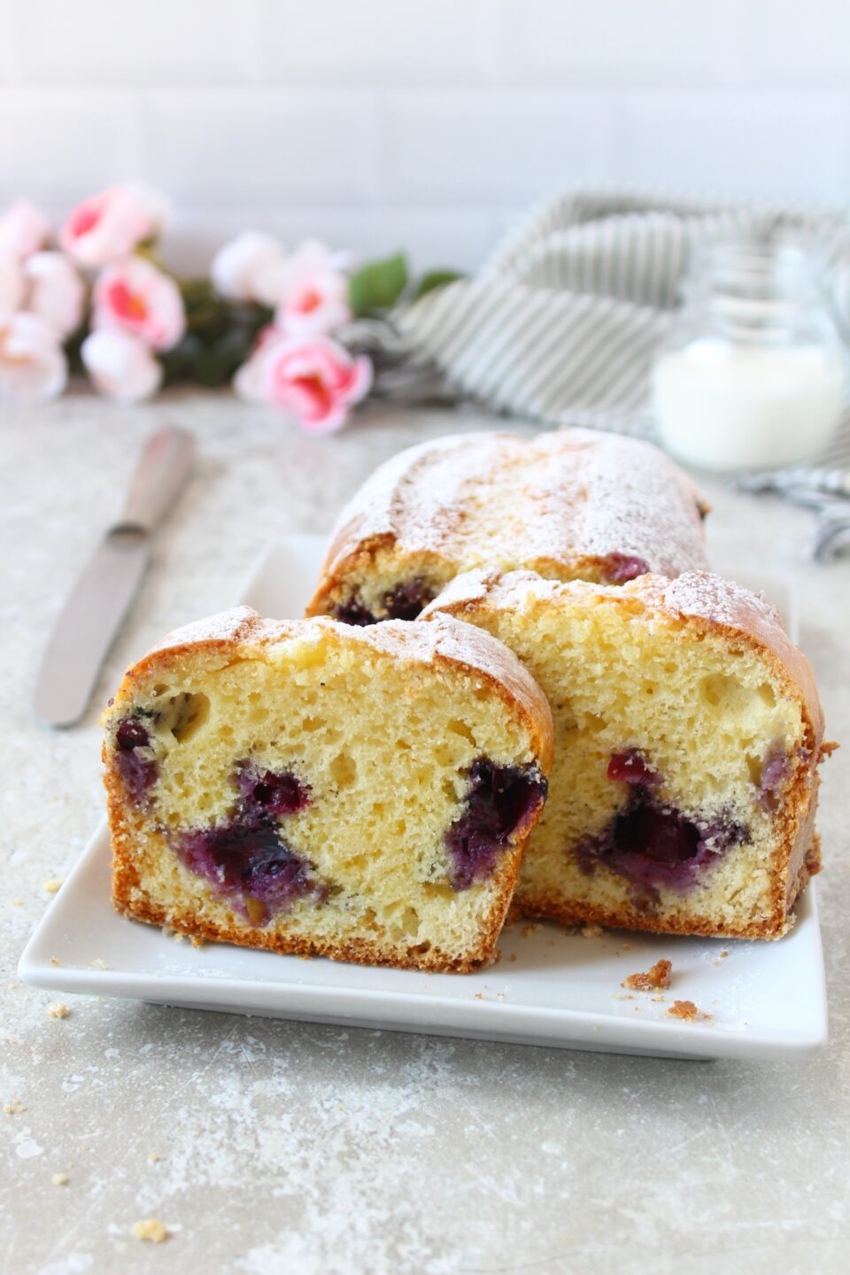 plumcake allo yogurt e mirtilli