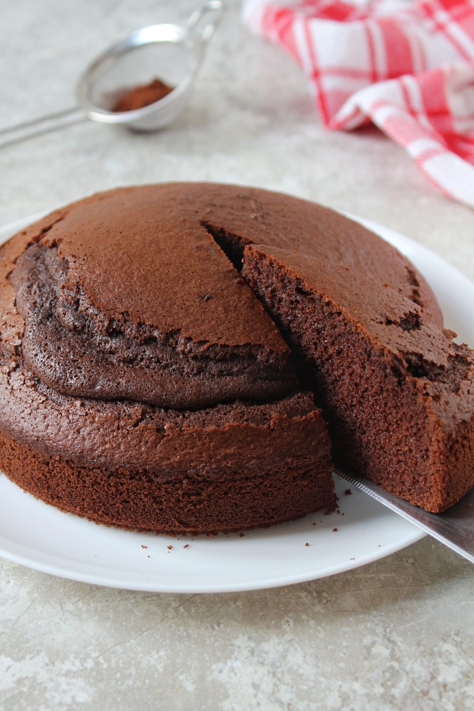 torta al latte al cacao