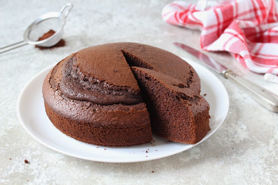 torta al latte caldo al cacao