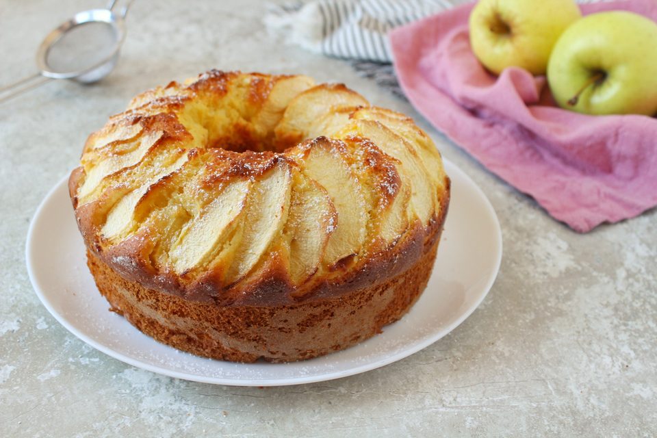 torta alle mele e ricotta