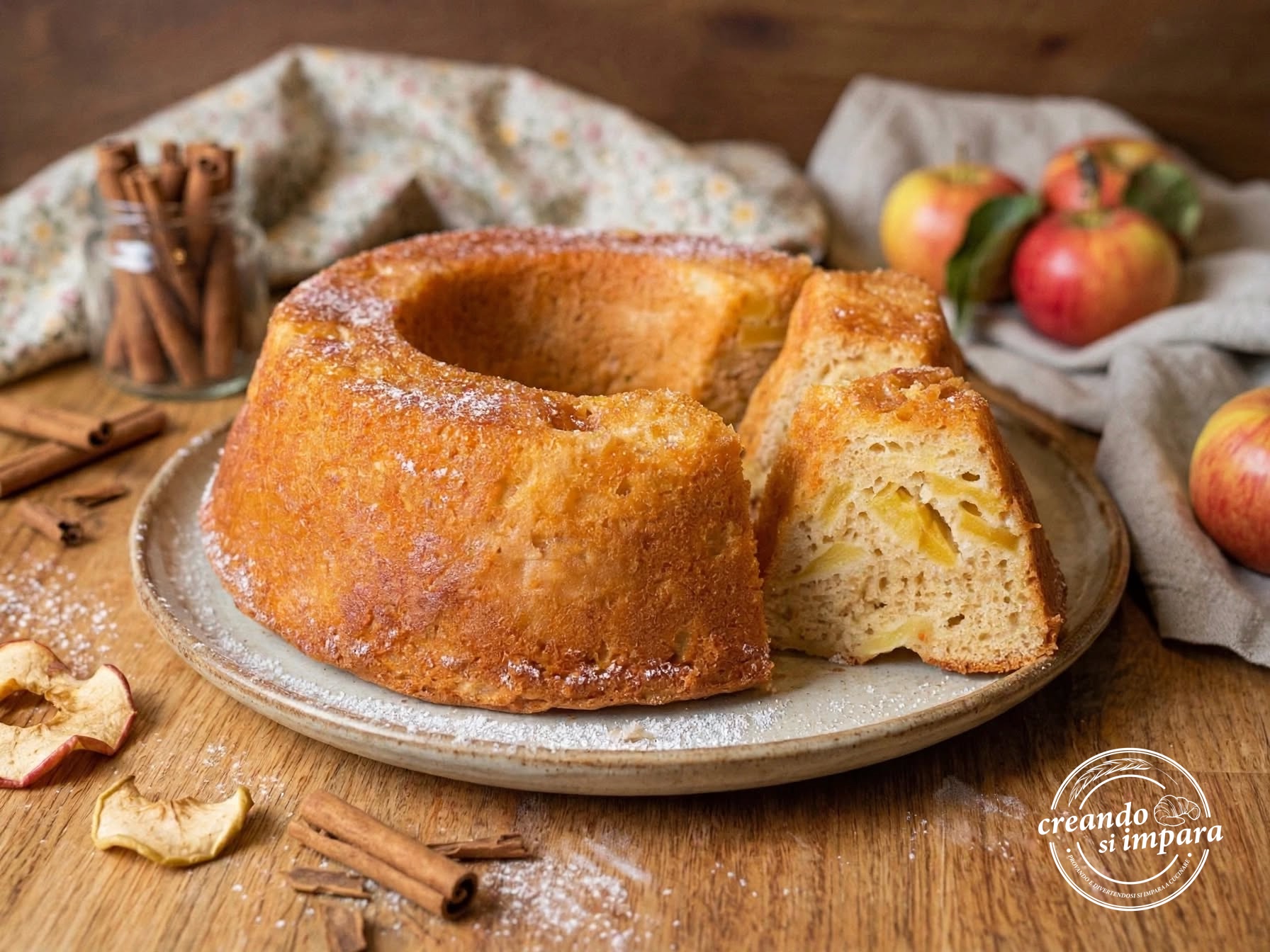 ciambellone mele e yogurt