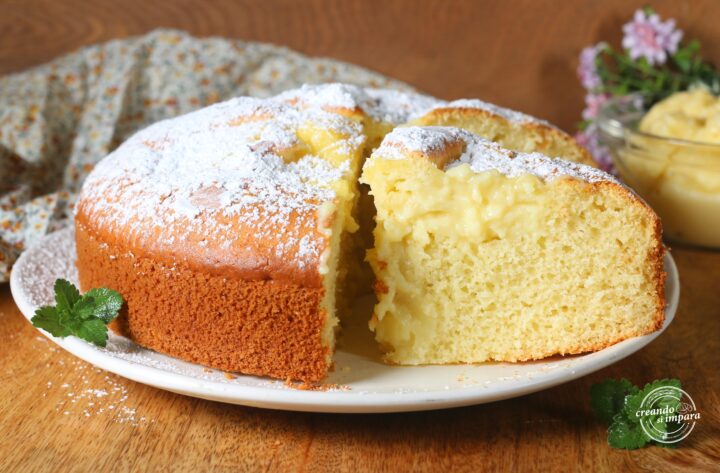 Torta nua con crema