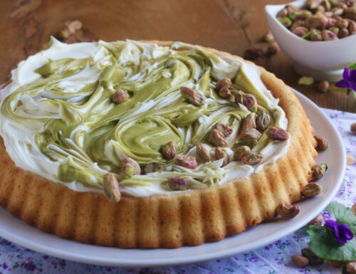 Crostata morbida con mascarpone e pistacchio