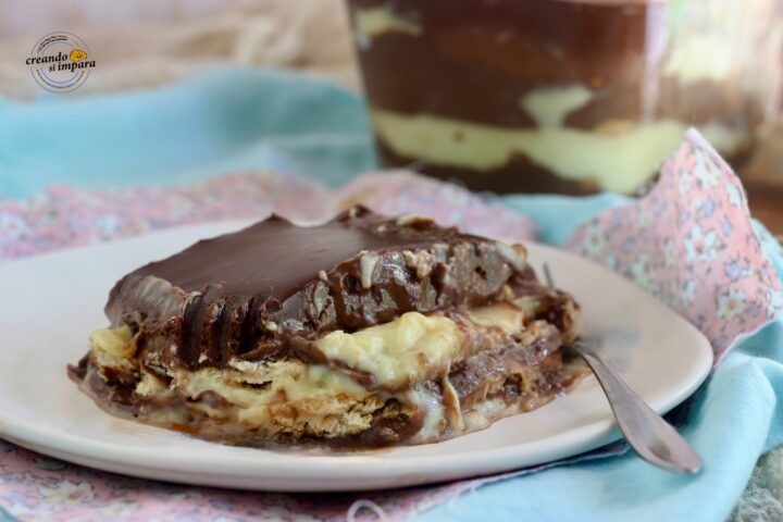 dolce cremoso vaniglia e cioccolato