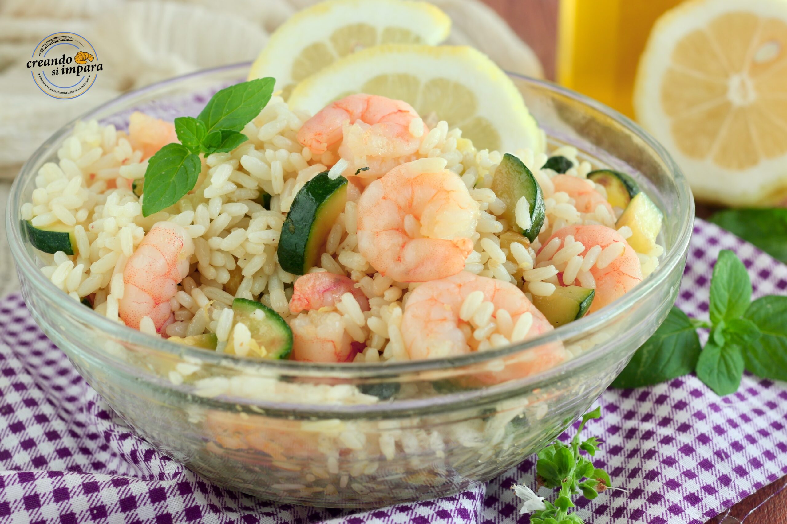 insalata di riso con zucchine e gamberetti creando si impara