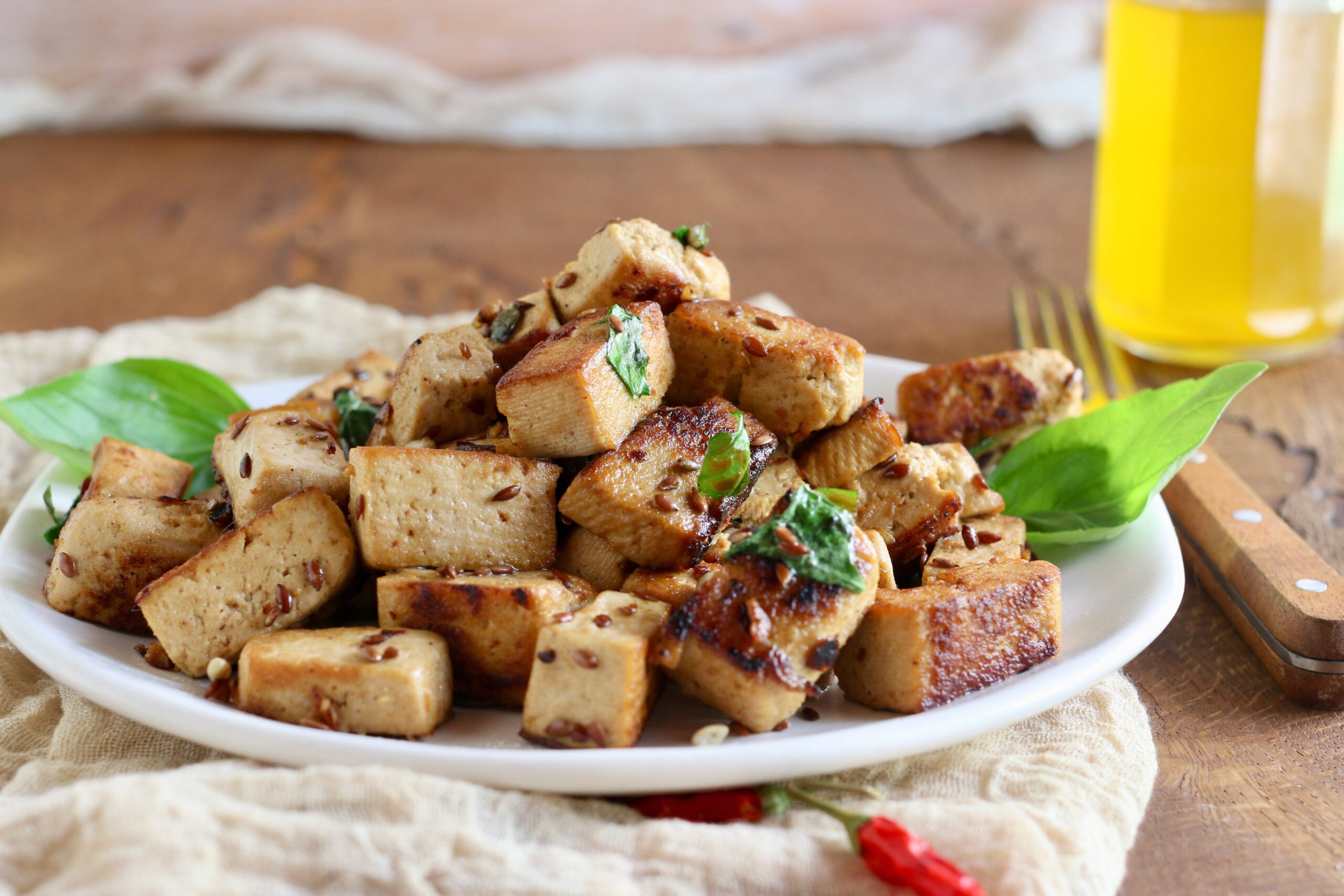 Tofu marinato in padella - creando si impara