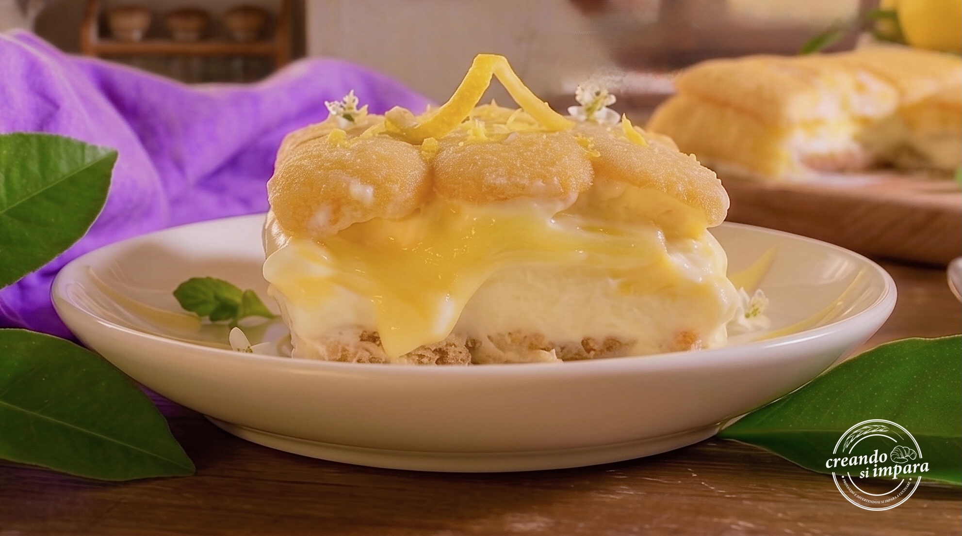 torta fredda ai pavesini con crema al limone