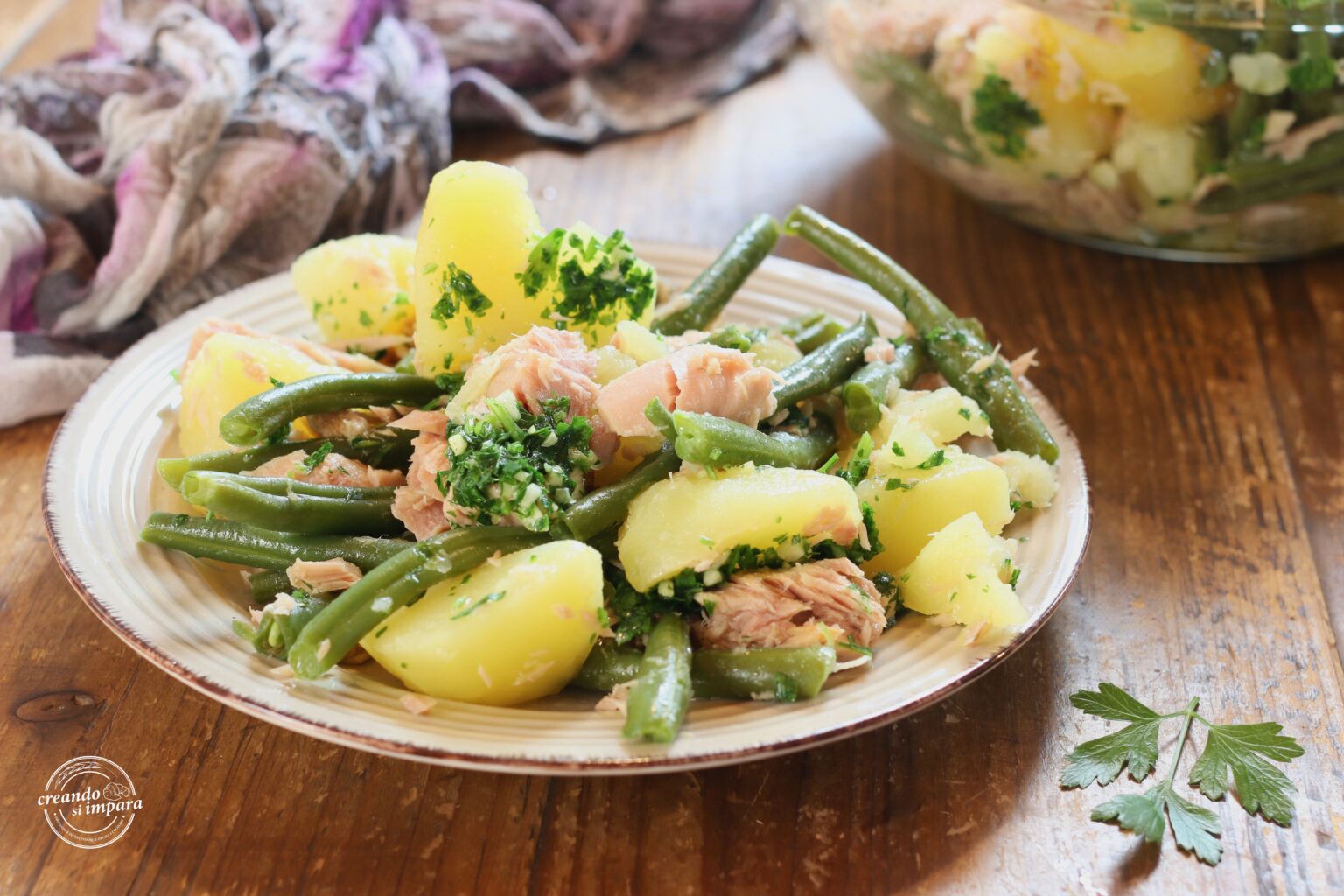 Insalata Di Patate Con Fagiolini E Tonno Creando Si Impara