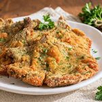 cotolette di funghi al forno