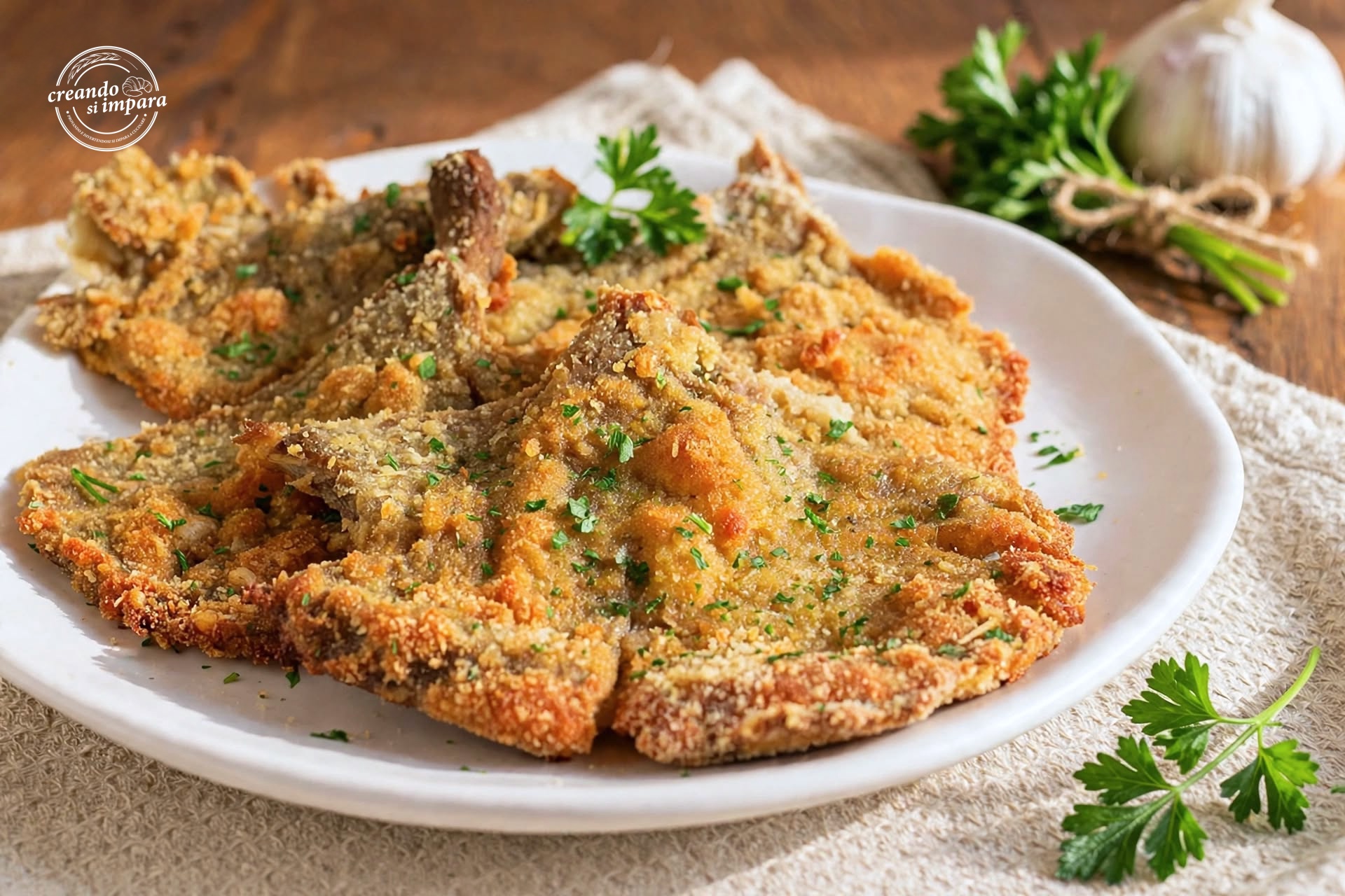 cotolette di funghi al forno