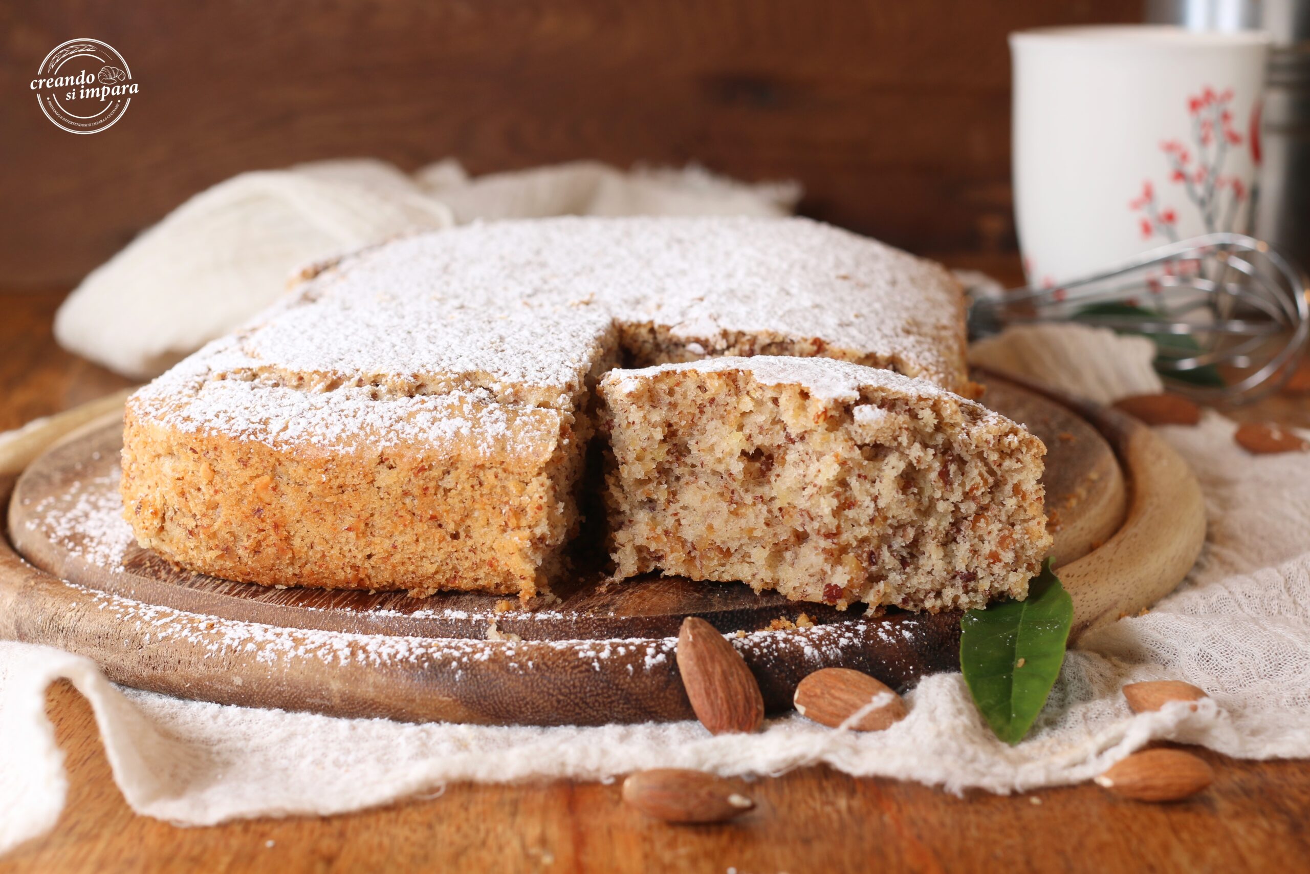 Torta Alle Mandorle Senza Ciotola Creando Si Impara