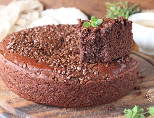 Torta al cioccolato senza burro latte e uova