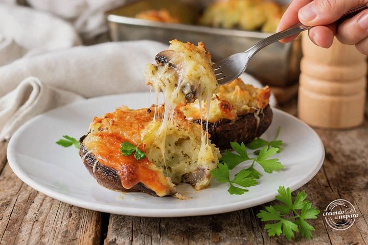 Funghi ripieni al forno
