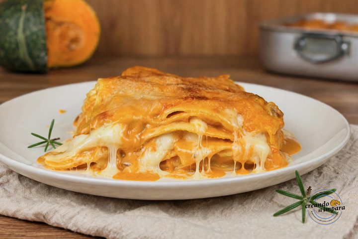 Lasagne alla zucca e asiago