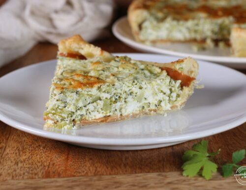 Torta salata con broccoli e ricotta