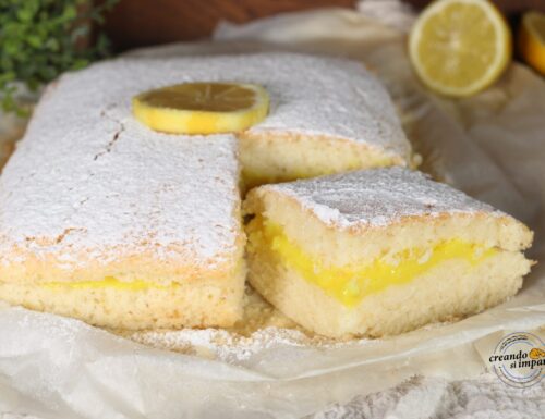 Dolce al limone senza burro latte e uova