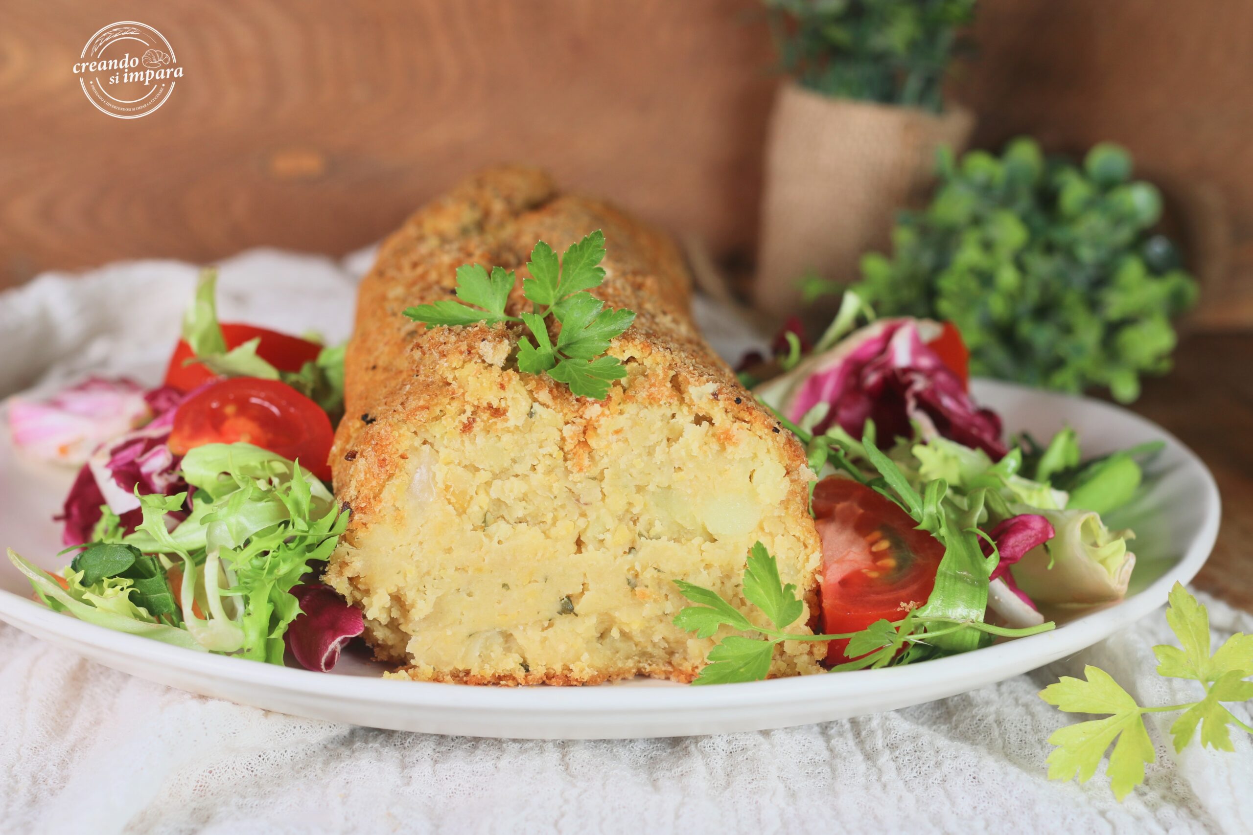 polpettone ceci e patate