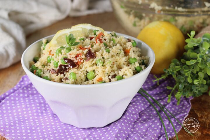 cous cous con piselli