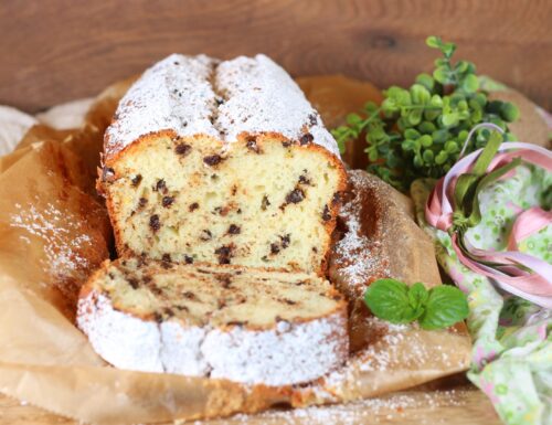 Plumcake con ricotta e gocce di cioccolato