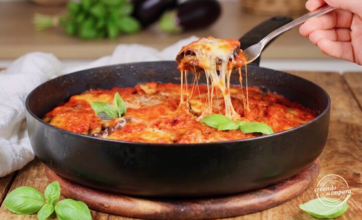 Parmigiana di melanzane in padella