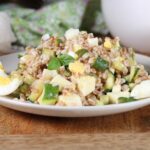 insalata di farro con zucchine e mozzarella