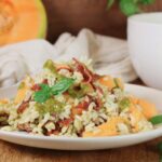 insalata di riso con melone