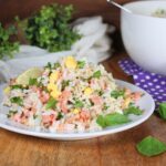 insalata di riso con tonno e rucola