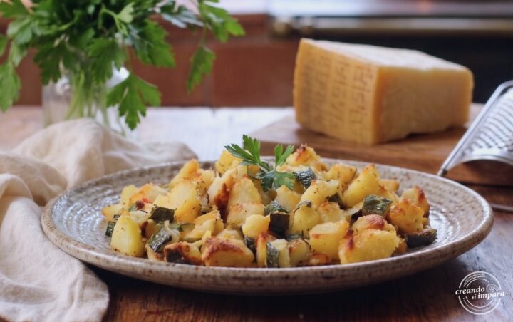 Patate e zucchine sabbiose