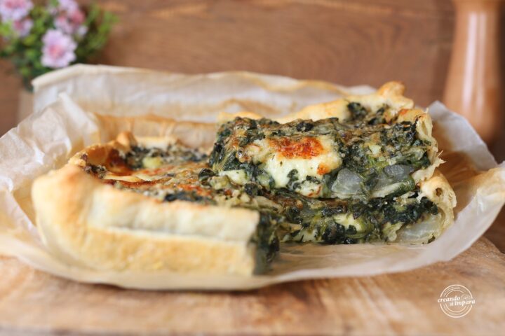 Torta salata con coste e patate