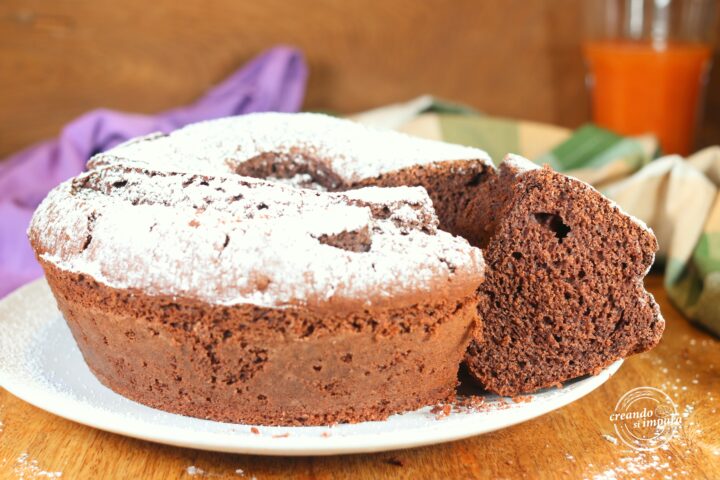 ciambellone di cacao all'acqua