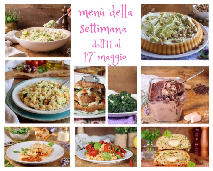 menù 11-17 maggio