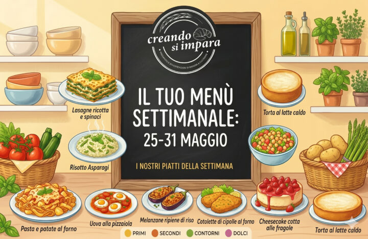 menù 25-31 maggio