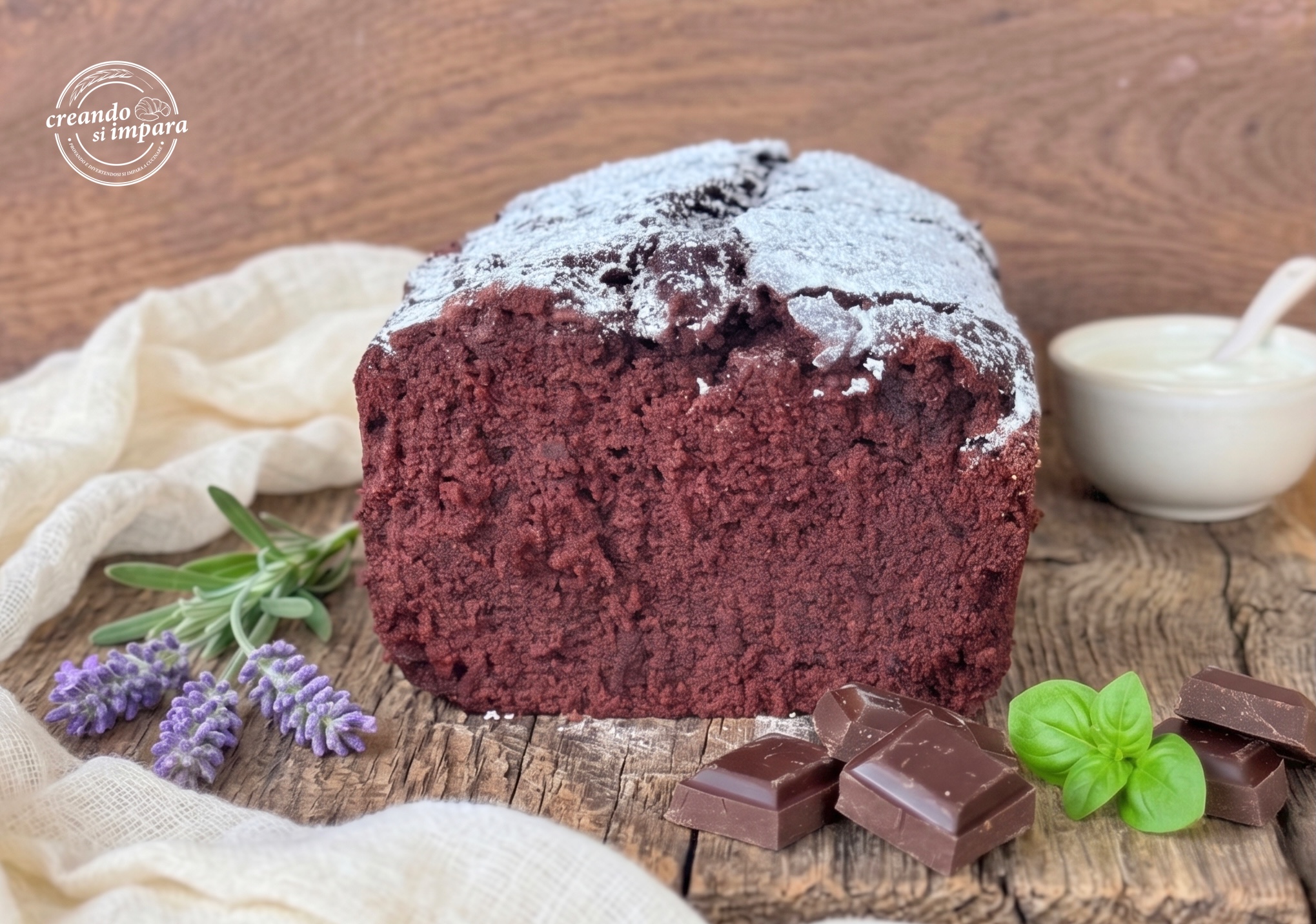 plumcake kefir e cioccolato