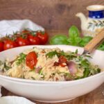 Insalata di risoni con pomodorini confit