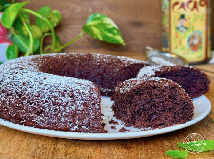Ciambella al cacao in padella