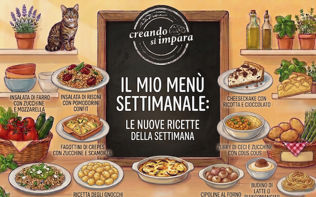 menù della settimana