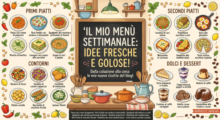 Menù dal 27 luglio al 2 agosto