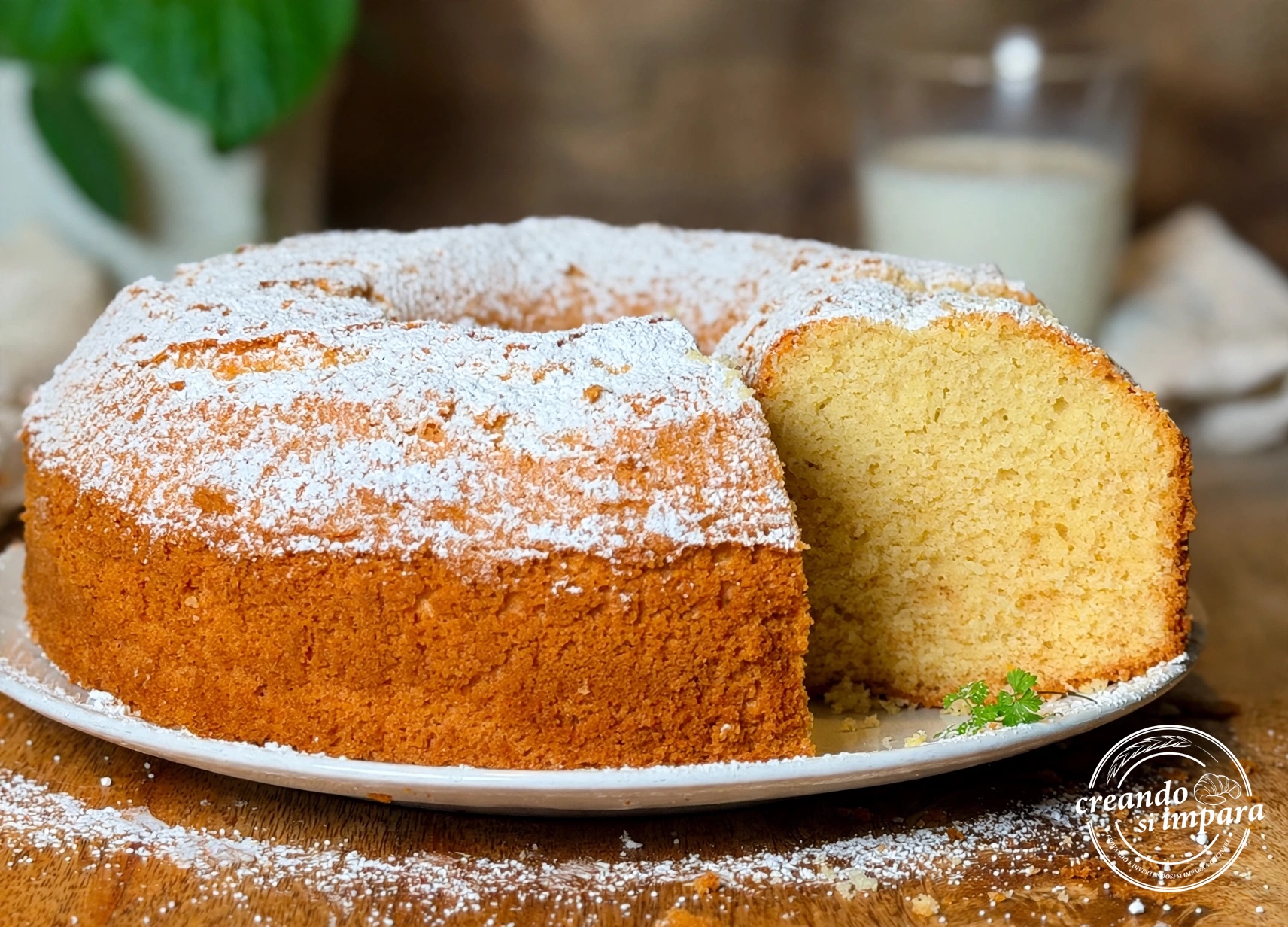 Ciambellone soffice e alto