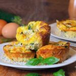 Frittatine di zucchine e scamorza al forno