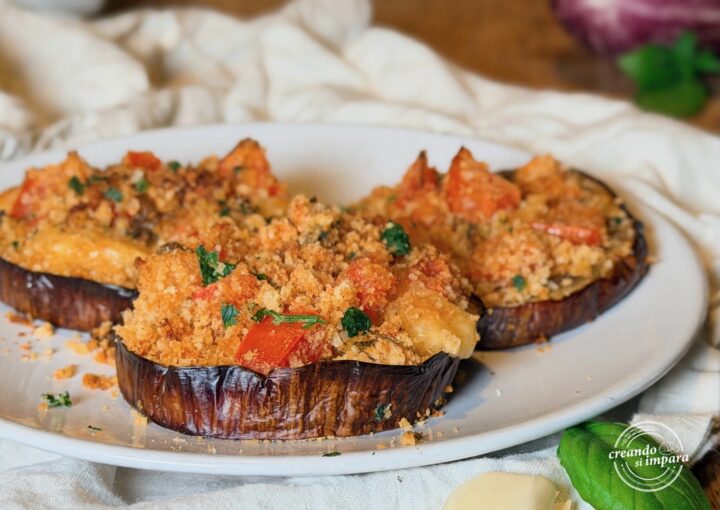 Melanzane gratinate al forno con panatura saporita